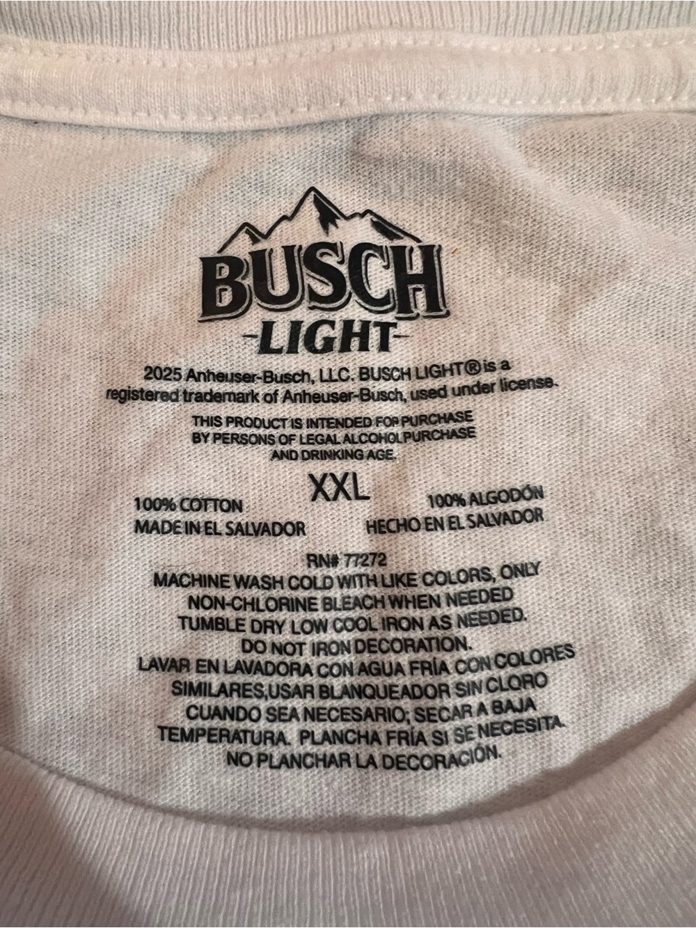 Busch light Racing Team White Graphic Tee - Picture 5 of 7